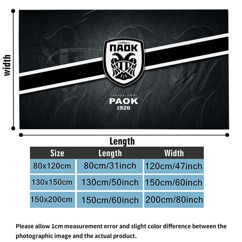 PAOK Print Flannel Blanket High Quality Warm Comfortable Cover for All Seasons Perfect for Gifts Home Decor