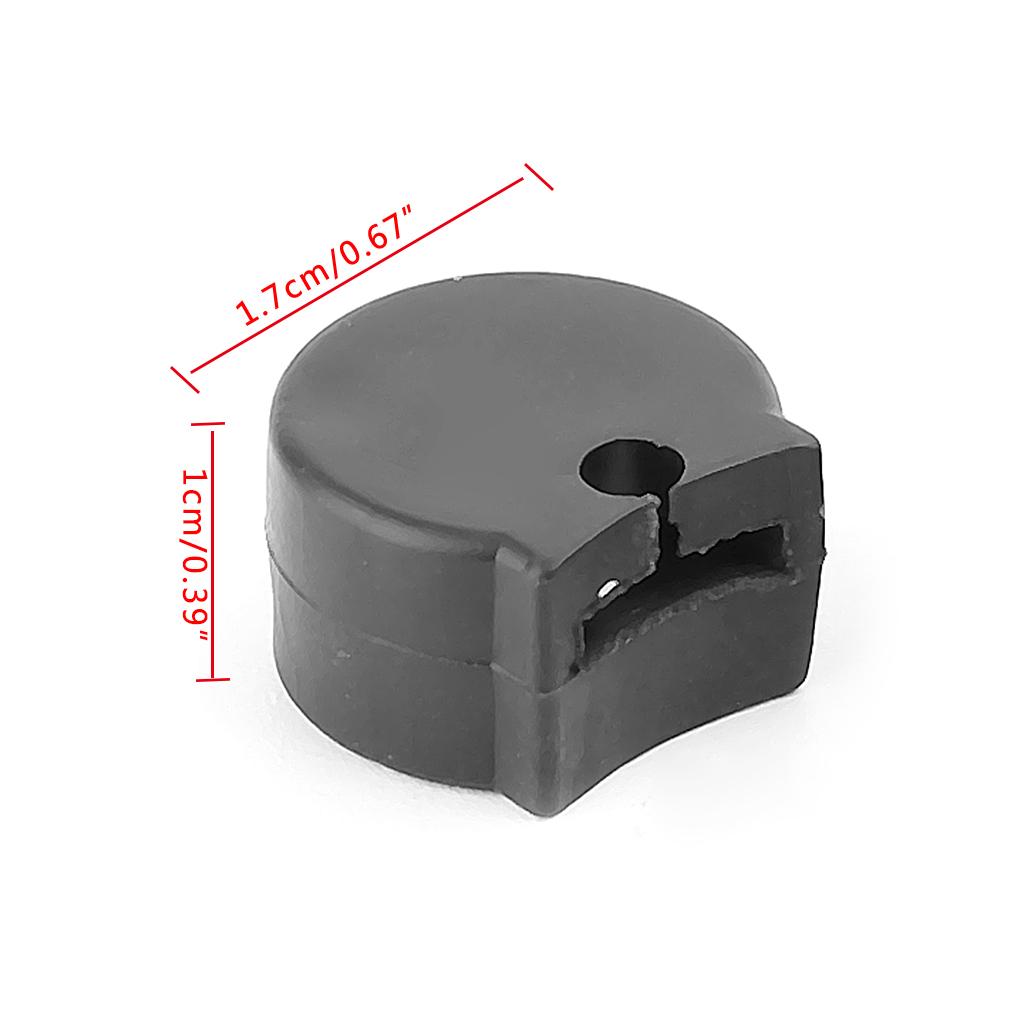 Набор из 5 удобных резиновых подставок для большого пальца кларнета с мягкой подушкой, черного цвета