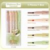 5pcs Pastel Colors Fluorescent Pen Dual Tip Colored Mark Pen Smudge-Proof Drawing Pen  Student Use