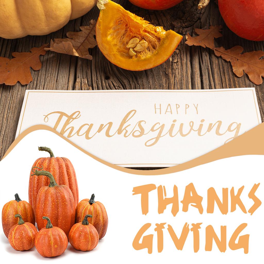 Искусственные пенопластовые тыквы для украшений на Хэллоуин Реалистичный набор искусственных тыквенных украшений для декора фестивальной вечеринки доставка из США