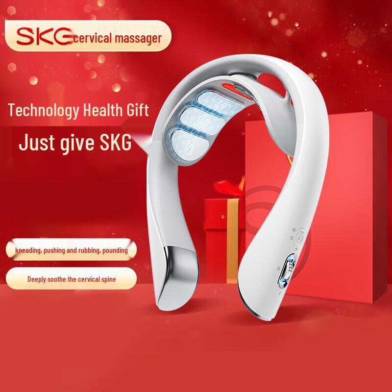 SKG Массажер для шеи K5-2 с красным светом и подогревом