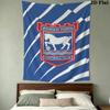 Ipswich Town FC Wall Tapestry Aesthetic Wall Hanging Printed Fabric Blanket Decorative Tapestries for Bedroom Living Room Home Decor