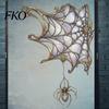 Spider Web Window Sticker Halloween Sticker, Double-Sided Clings, Waterproof PVC Adhesive Decal Decals, Decorative Gothic Style Stickers for Home