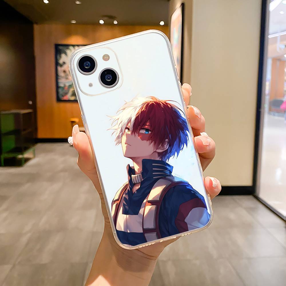 Чехол для телефона M-H-A-My Hero Academia Для iPhone17,16,15,14,13,12,Pro Max,16/15/14 Plus XS Мягкий Силиконовый Прозрачный Чехол