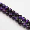 Фиолетовые бусины с изображением тигрового глаза, 15,5 дюймов/нить, свободные бусины для изготовления ювелирных браслетов, 6, 8, 10 мм, аксессуары для самостоятельного изготовления