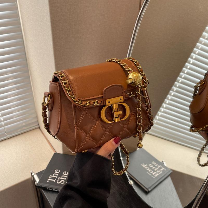 Bag Women's New Fashion Square Bag Niche Versatile Shoulder Messenger Bag