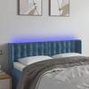 VidaXL LED Headboard Bedroom Furniture Double Bed Accessory Head of Bed Frame Interior Dark Blue 3123722