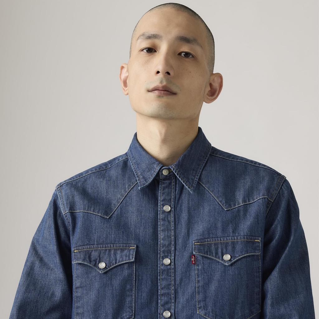 Levi's BARSTOW WESTERN Long Sleeve Denim Shirt 85744-0041 US XS