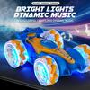 Нетоксичный Cool Light Радиоуправляемая трюковая машина 2,4G 4WD с датчиком жестов, со спреем, деформацией, звуком, дистанционным управлением, трюковая внедорожная дрифт-машина, игрушка для ребенка