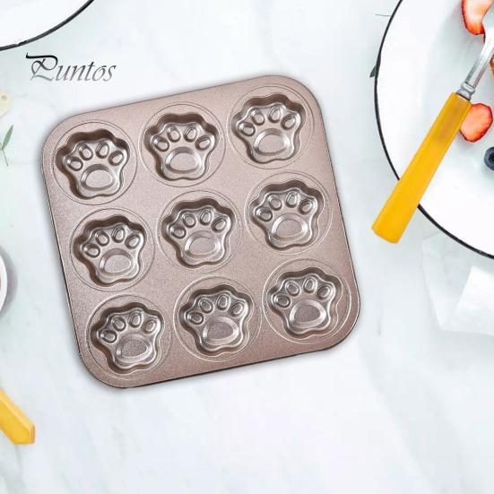 Противень для выпечки в форме мультяшного медведя Нелипкий Пищевой класс Устойчив к высоким температурам Утолщенная 9 решеток Нержавеющая сталь Легко вынимается из формы Равномерный нагрев