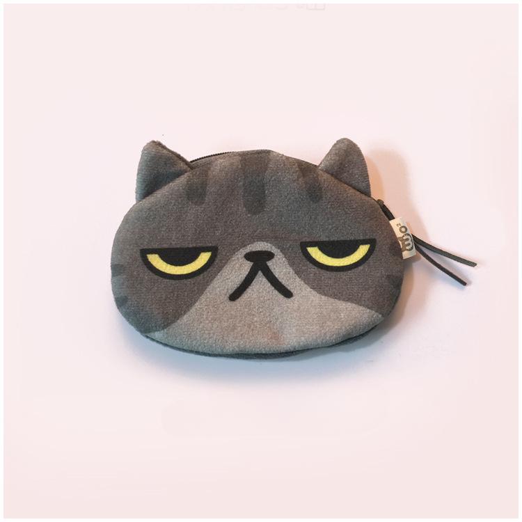 Cute Mini Cat Coin Purse Headphone Data Cable Lipstick Storage Bag Luxury Designer Wallet Clutch Bag for Women