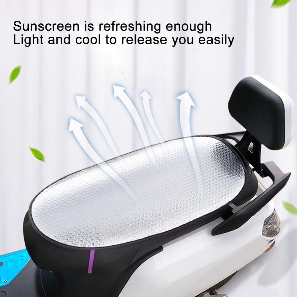 Waterproof Electric Bicycle Cushion Aluminum Foil Sunscreen Scooter Pad  for Summer