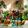 Custom Name Personalized Plants vs. Zombies Print Blanket, Home Decor, Bedroom, Sofa, Camping, Couch, Gifts for Birthday Christmas