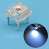 100pcs 3mm White Red Green Blue Yellow Piranha Super Light Flux Diode LED Dome Led Lamp Wide Angle Super Bright Leds 4Pin Diodes Bulb