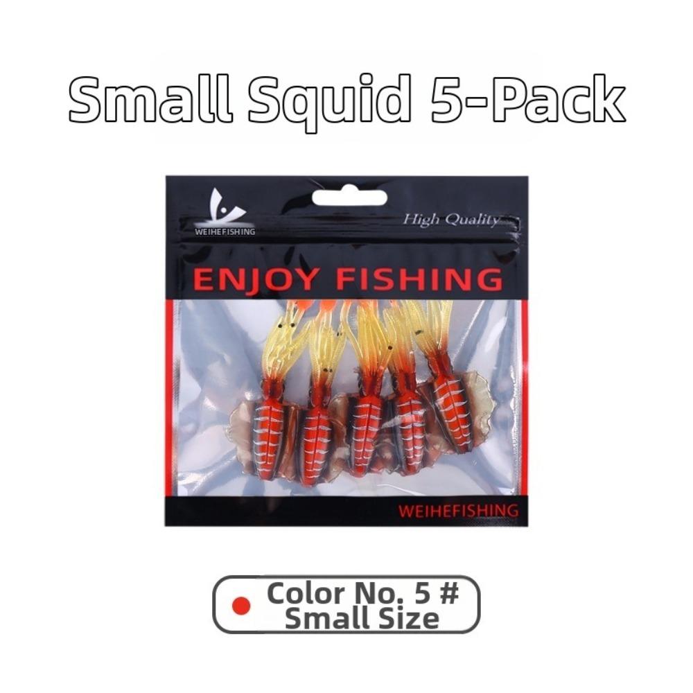 Lifelike Design Squid Fishing Bait Soft Material PVC Swimbait 2026 Fishing Lure Fishing