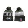 New Rugby Team Hat Autumn And Winter Men'S And Women'S Warm Wool Hat Knitted Embroidery Hat With Ball Knitted Alphabet Hat