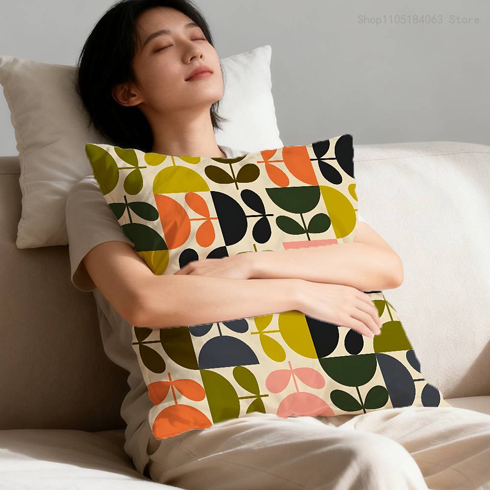 Чехол на подушку O-Orla Цветочный стебель Для декора дивана Автомобиля Офиса Комнаты Печатный чехол на подушку Декорации и Защита