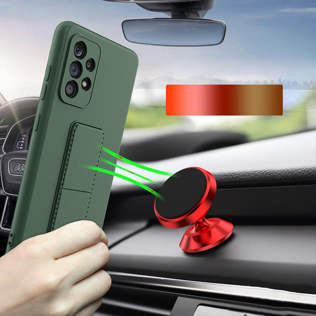 Wozinsky Чехол-подставка Силиконовый чехол с подставкой для Samsung Galaxy A23 Красный