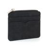 Modern faux leather card wallet (black) transportation card holder