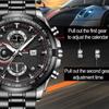 VA VA VOOM Fashion Brand Men Quartz Watch Chronograph Stainless Steel Business Quartz Clock Military Sport Waterproof Watch Man Relogio Masculino
