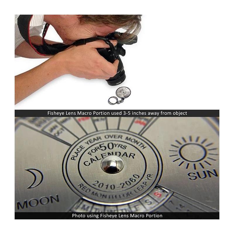 Широкоугольный объектив «рыбий глаз» 58 мм 0,35x, Вспомогательный объектив для Canon DSLR 70d 60d 7d 6d 700d 650d 600d 550d 1100d