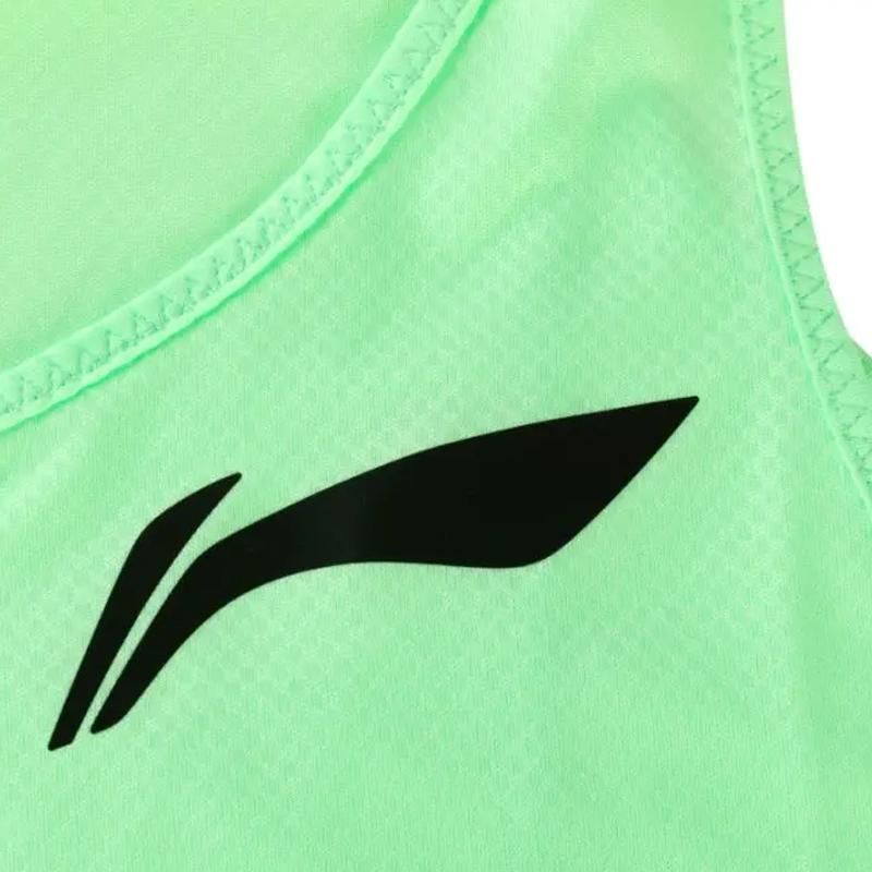 Li Ning Принт с логотипом Простой Модный Дышащий Быстросохнущий Удобный Универсальный Безрукавка Повседневный Спортивный Комплект Мужской спортивный комплект YVSW033-2+YKST119-1