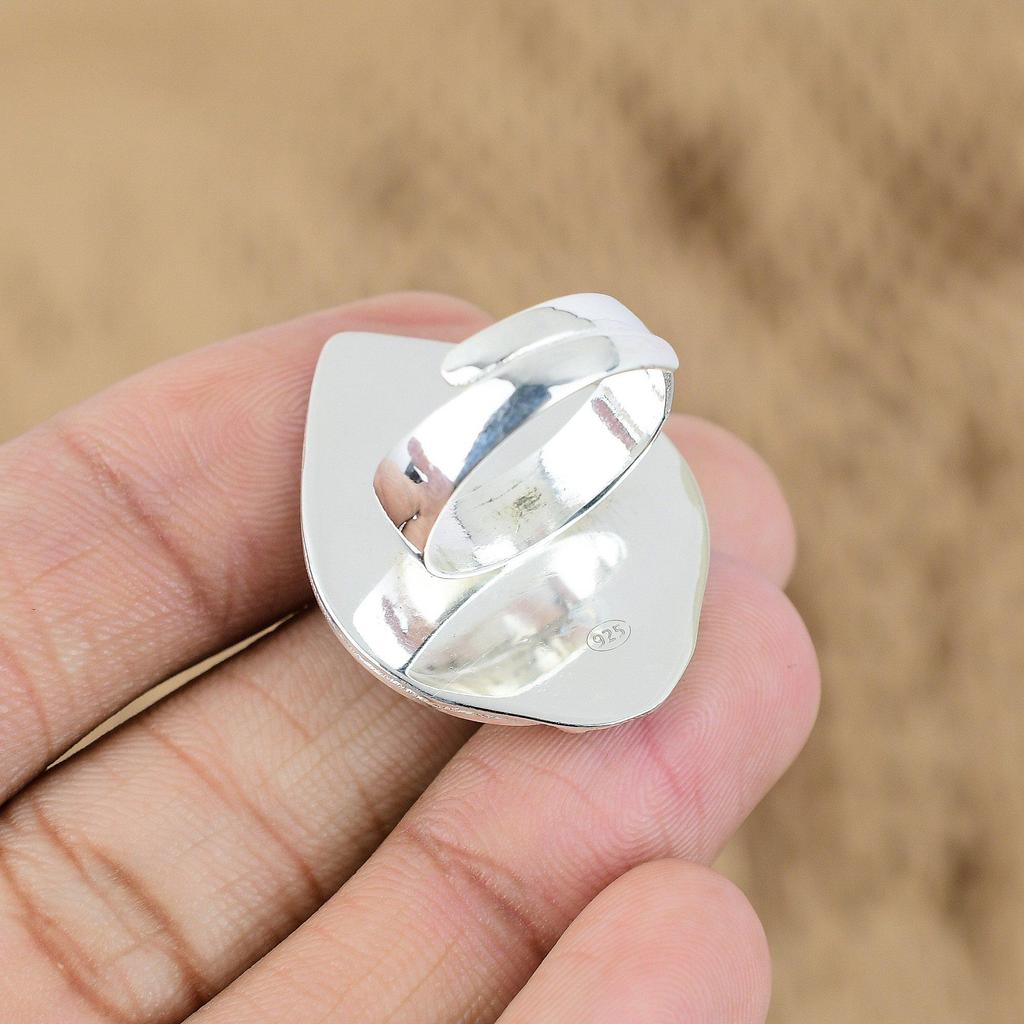 Mothers day Deal African Amethyst Gemstone Sterling Silver Promise Ring Jewelry