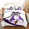 Hololive Neko Mata Okayu Комплект постельного белья Односпальный Полуторный Двуспальный Queen King Размер Комплект постельного белья Для взрослых Детей Спальня Комплекты пододеяльников 3D Аниме