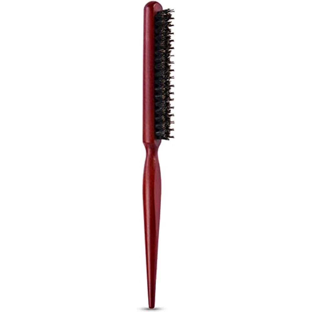 Anti Iron Comb, Wild Boar Bristle Curly Hair Brush, Natural Wood Hair Brush, Professional Salon Hairdressing Comb, Creating Fluffy Hair