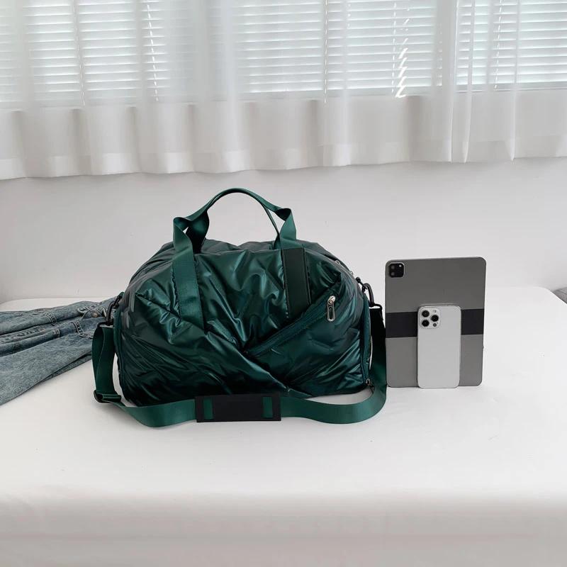 Большая вместительная однотонная дорожная сумка на молнии из плутония, горячая распродажа, высококачественная модная сумка с карманами для женщин