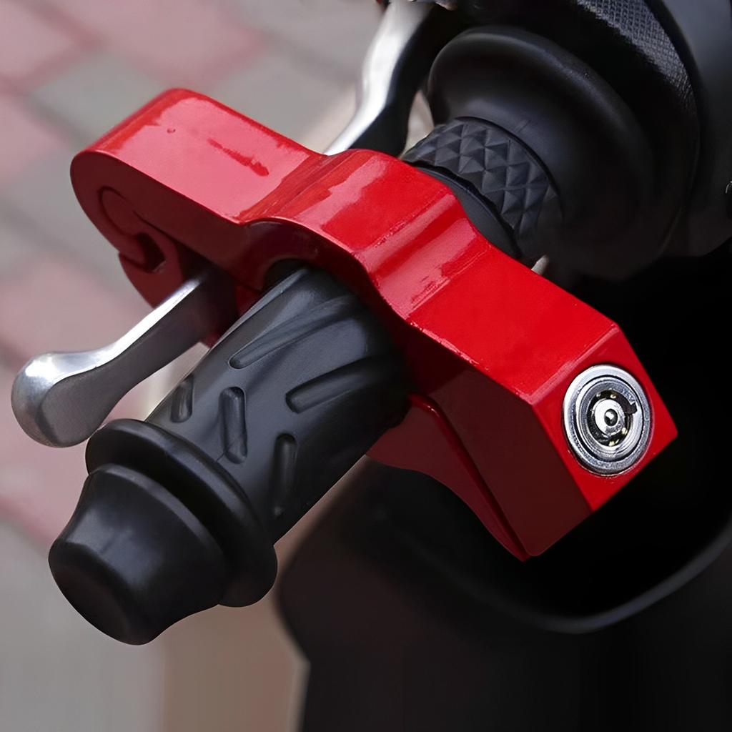 1 шт. сверхмощный регулируемый противоугонный замок на руль для мотоциклов, мопедов, спортивных велосипедов, скутеров и квадроциклов с 2 ключами