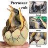 Oenux Классические детеныши динозавров Тираннозавр Сайхания Спинозавр Велоцираптор Птерозавр Модель коллекции треснувшего яйца динозавра Детская игрушка