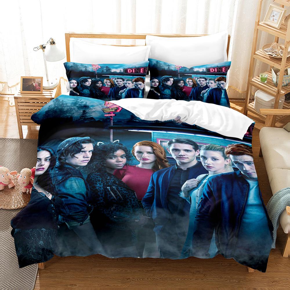 Постельное белье ТВ R-Riverdale Комплект Арчи Эндрюс Бетти Купер Пододеяльник Комплект постельного белья Чехол на одеяло Наволочка Для девочек Мальчиков Подростковый Декор