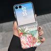 Чехол со звездным морем и дельфинами для Samsung Z FLIP 7 FE 6 5, прозрачный жесткий ПК, складной чехол для телефона с магнитной петлей для Galaxy Z Flip7 Flip6 Flip5