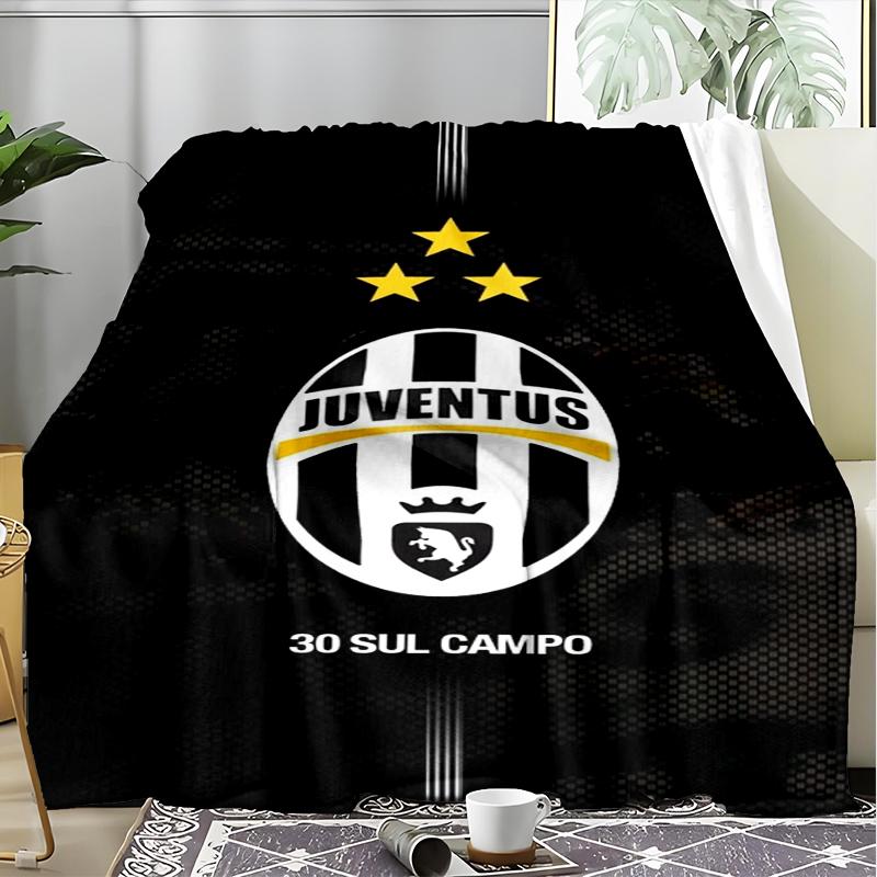1PC Juventus Football Club Printed Soft Flannel Blanket Throw for Adult Bedroom Living Room Sofa Camping Travel Fan gifts Christmas Gifts