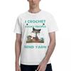 I Crochet So I Dont Choke People Save A Life Send Yarn Cat 100 Cotton Casual Breathable Confortable Totoro Mens TShirts Funny