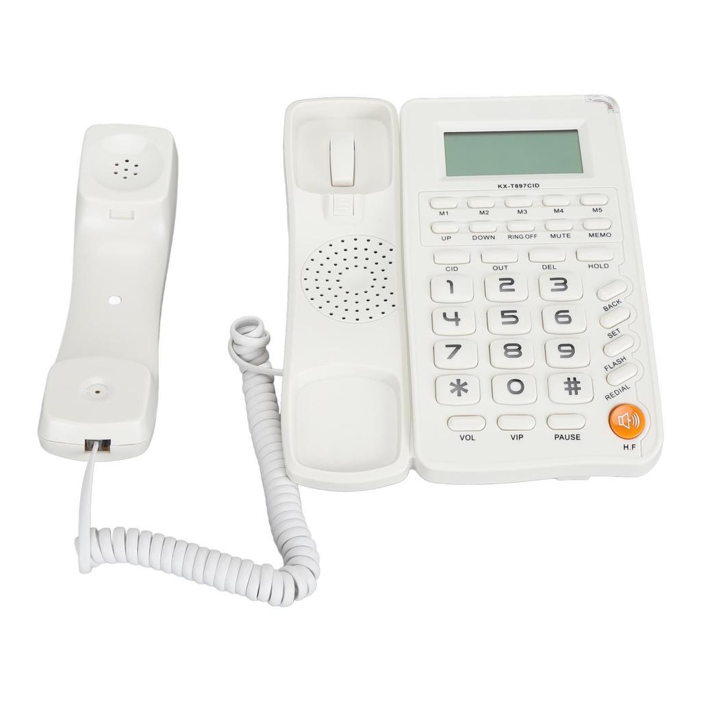 Настольный телефон с большой кнопкой, проводной стационарный телефон с экраном 16 бит HD, проводной телефон для дома и отеля