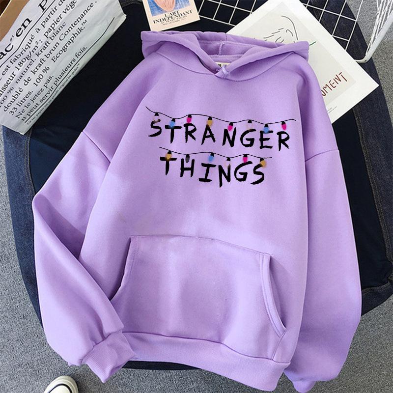 Худи с принтом Stranger Things, весна и осень, мужское и женское, с длинным рукавом 6622