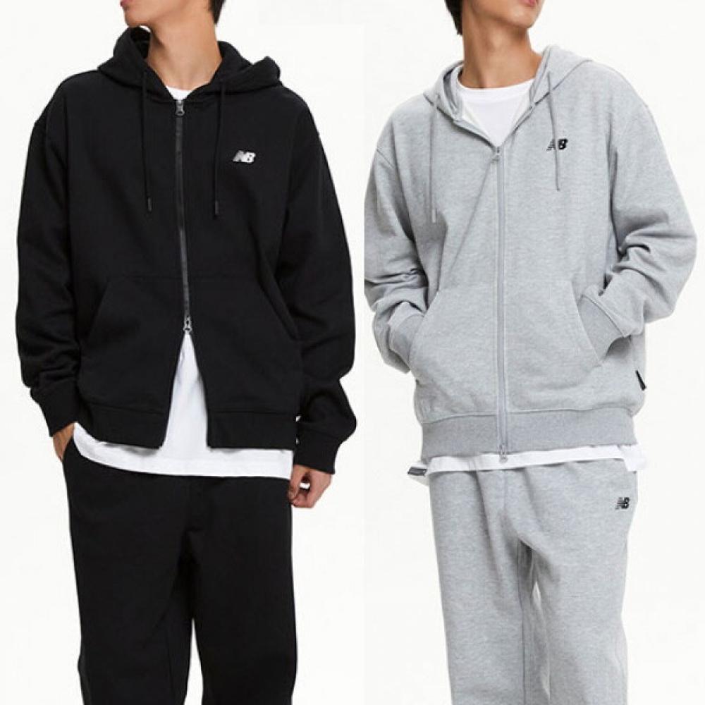 New Balance Толстовка с капюшоном Uni Essential Small Logo на молнии Nbmdfco103 2 типа 1 упаковка