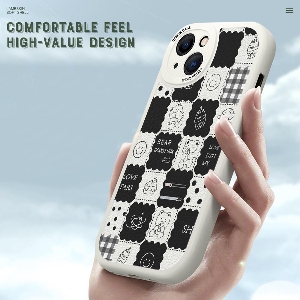 Тонкий кожаный чехол с милыми медведями из мультфильма, чехол из искусственной кожи для телефона Huawei Honor Infinix iPhone Vivo