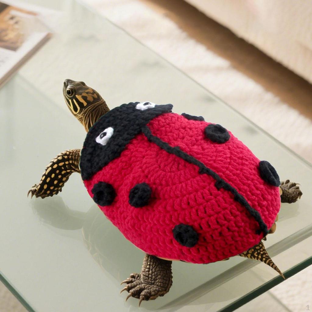 Pet Turtle Sweater Apparel Accessory with Adjustable Strap Warm for Winter Party
