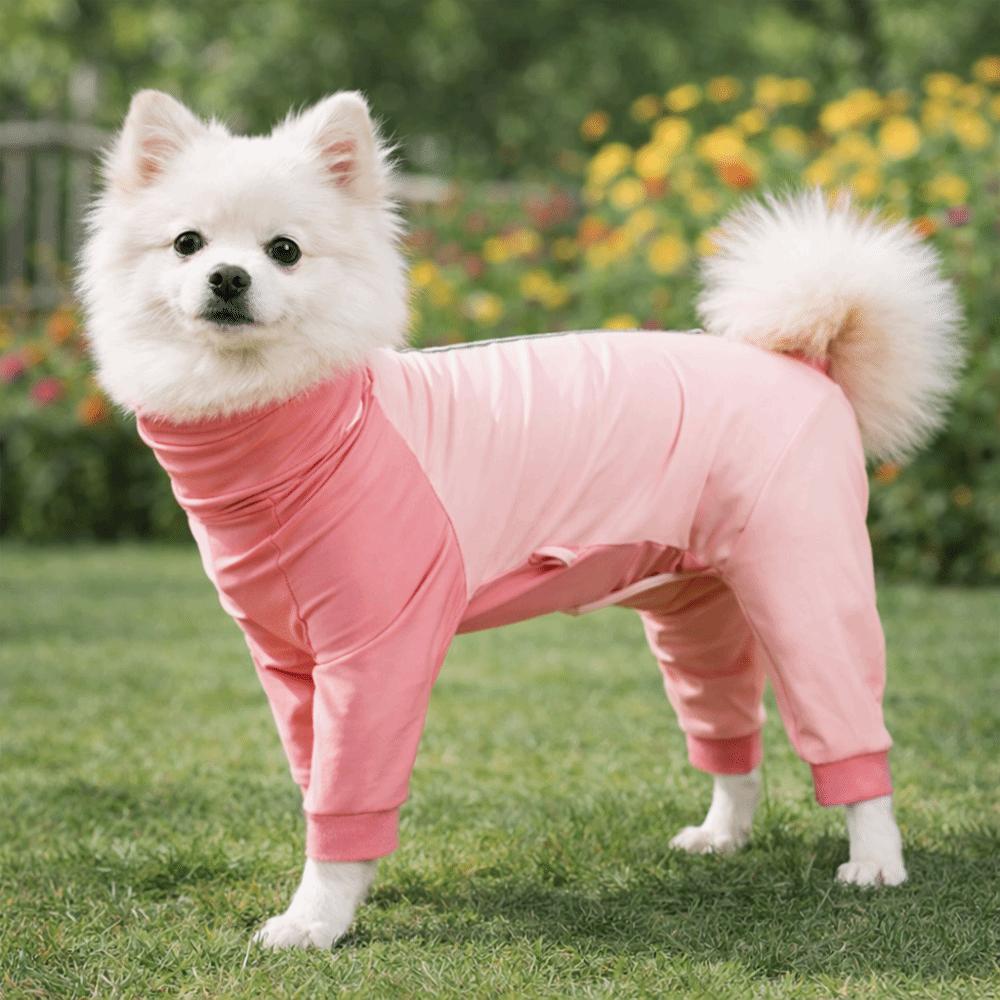 Soft Dog Four-Legged Pajamas Elastic Pet Recovery Suit Full Body Cover Dog Jumpsuit Home Wear