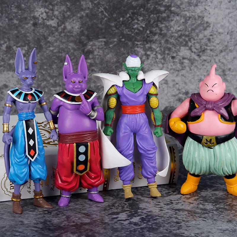 Набор из 8 фигурок Dragon Ball Z, Гоку Веджета Буу Бирус Аниме Фигурки Коллекционная Модель Игрушки, Подарок для Фанатов DBZ