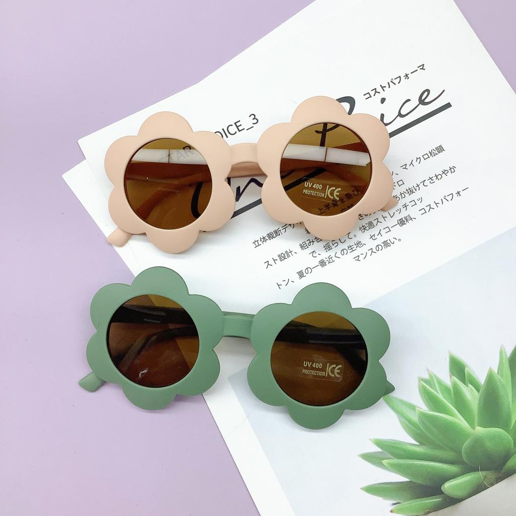 Children'S Sunglasses Fashionable And Cute Sunflower Sunglasses Baby Super Cute Children Anti-Ultraviolet Multi-Color Glasses