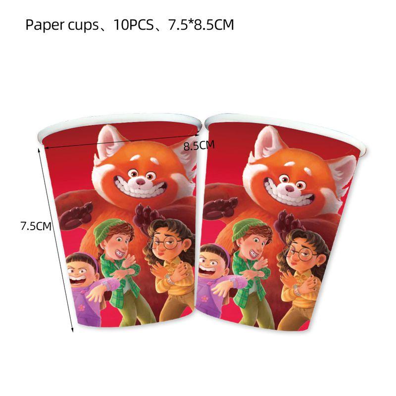 Красный День Рождения Вечеринка Мультяшные Украшения Баннеры Топпер для Торта Набор Шаров