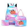 3Pcs/Set Chainsaw Man Kawaii Casual School Bag Colorful Backpack Set Girl with Lunch Bag for Women Student Teenager Rucksack Pencil Case