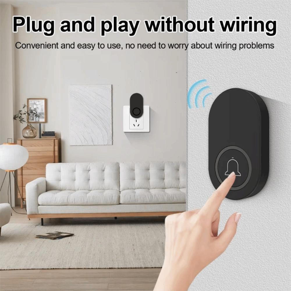 US/EU/UK Plug Wireless Doorbell Waterproof Induction Door Bell Door Chime Kit  Outdoor