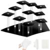 Heizi Figure Case Collection Case Figure Shelf Display Case with Fixing Tape Figures (10 Black)