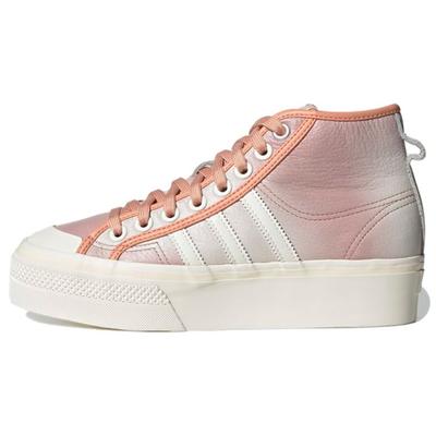 Оригинальные Nizza Platform Mid Толстая подошва Прочные высокие кеды для скейтбординга Женские кроссовки Розовые GX6521