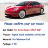 Для Tesla Model 3 2017~2024 автомобильный капот двигателя звукоизоляционная прокладка передняя теплоизоляция хлопок огнестойкий чехол коврик подкладка аксессуары для интерьера